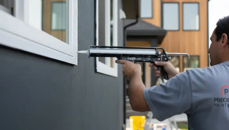 Professional caulking and sealing by expert house painters in Phoenix, AZ to protect home exteriors