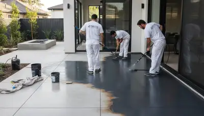 Professional concrete staining for patios and driveways in Phoenix, AZ by expert house painters