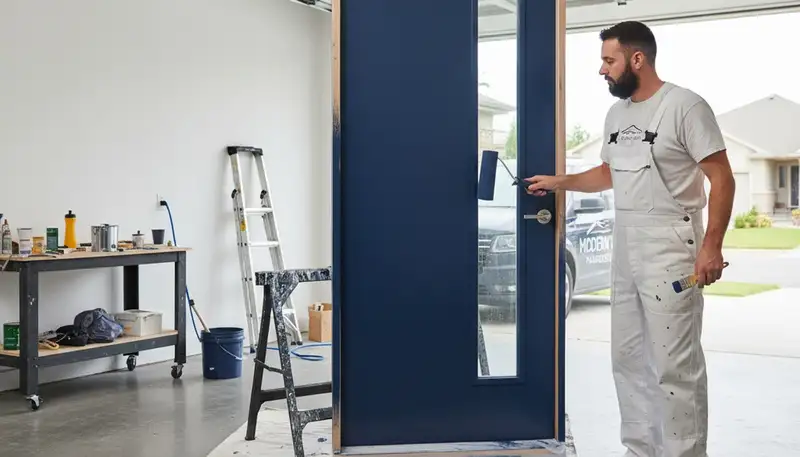 Professional door painting and refinishing in Phoenix, AZ by expert local house painters