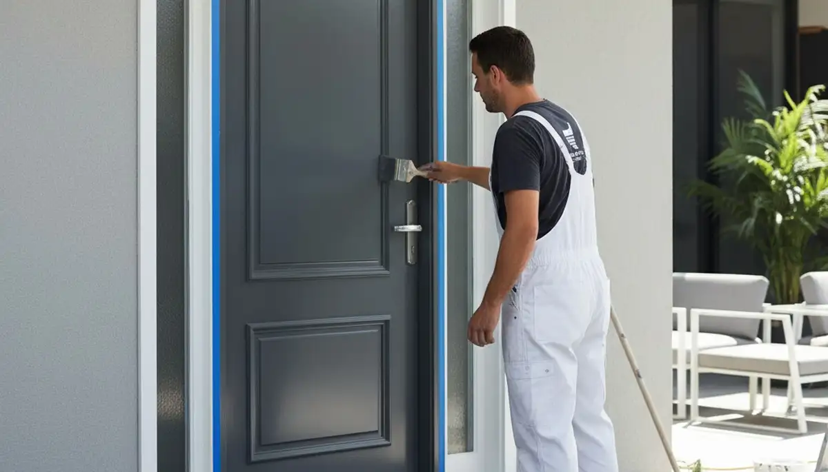 Professional door painting and refinishing in Phoenix, AZ by expert house painters for lasting curb appeal
