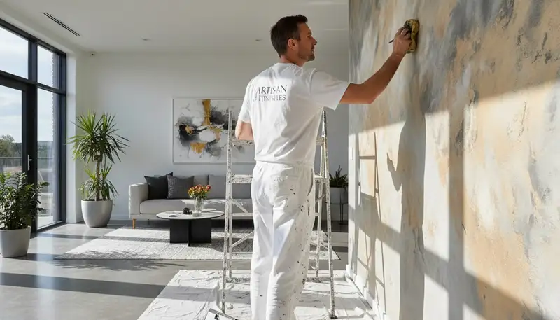 Professional faux painting and decorative wall finishes by expert house painters in Phoenix, AZ