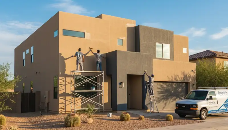 Phoenix AZ house painters providing professional exterior painting services for homes