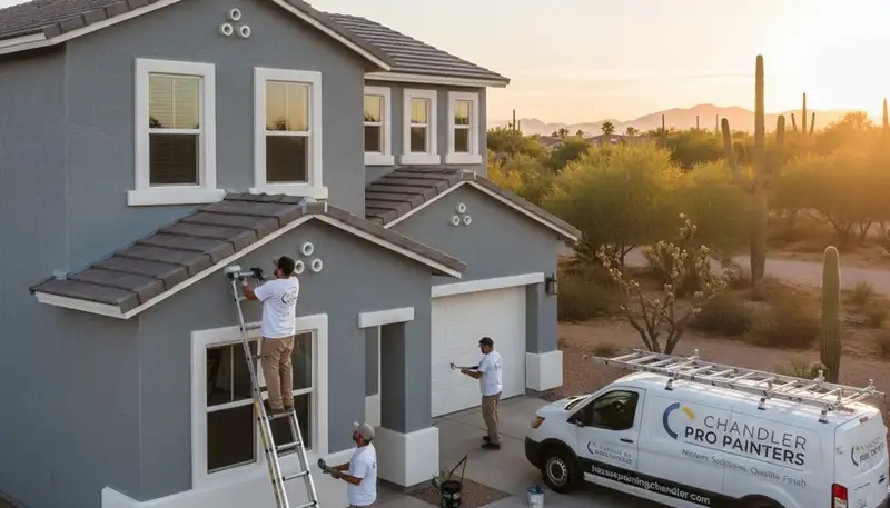 Professional house painting service in Phoenix, AZ for residential exterior and interior projects