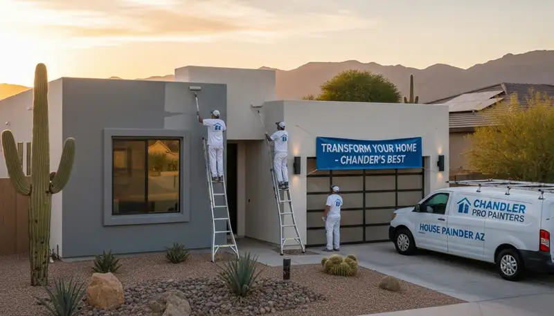 Phoenix, AZ house painters providing professional residential painting services