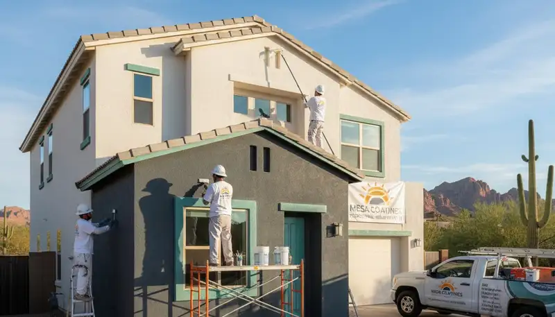 Professional house painters in Phoenix AZ providing expert exterior home painting services