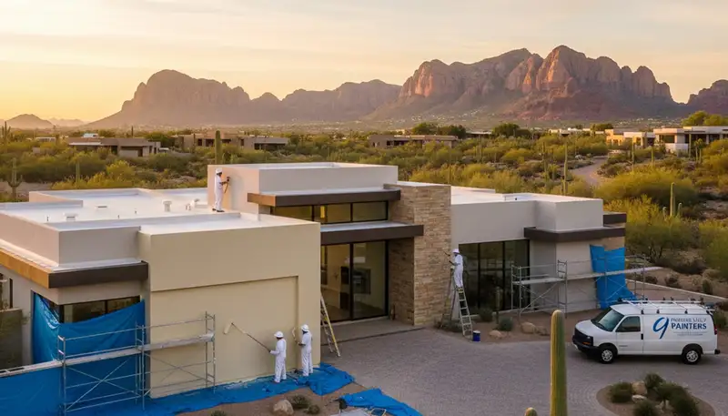 Professional exterior house painters in Phoenix AZ providing quality residential painting services