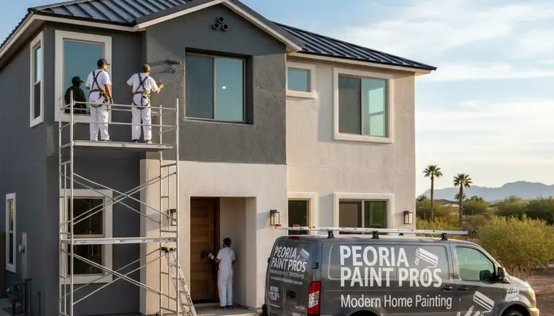 Professional house painters in Phoenix AZ providing expert residential exterior painting services