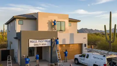Professional house painters in Phoenix AZ providing expert residential exterior painting services