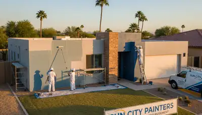 Phoenix AZ house painters providing professional exterior painting services for homes