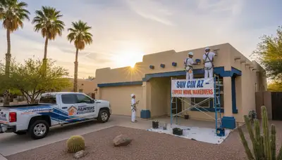 Phoenix AZ house painters providing professional exterior painting services for homes