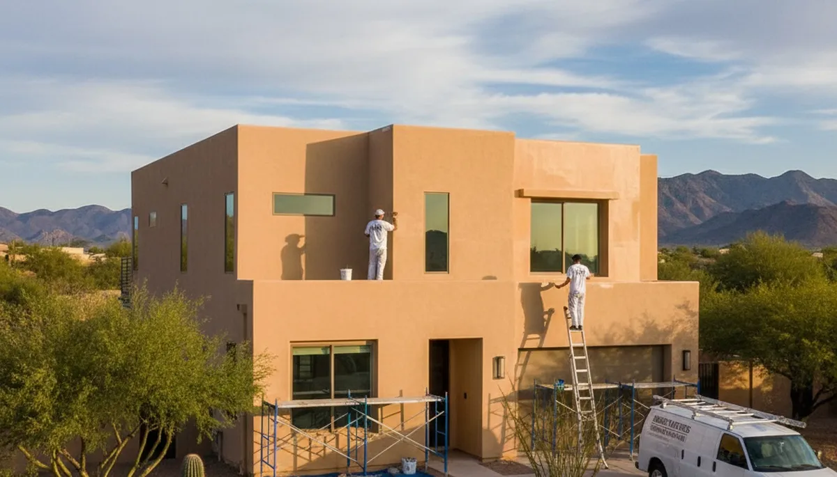 Professional house painters in Phoenix AZ providing expert residential exterior painting services
