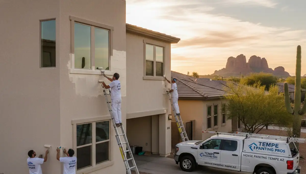 Professional house painters in Phoenix AZ providing expert exterior home painting services