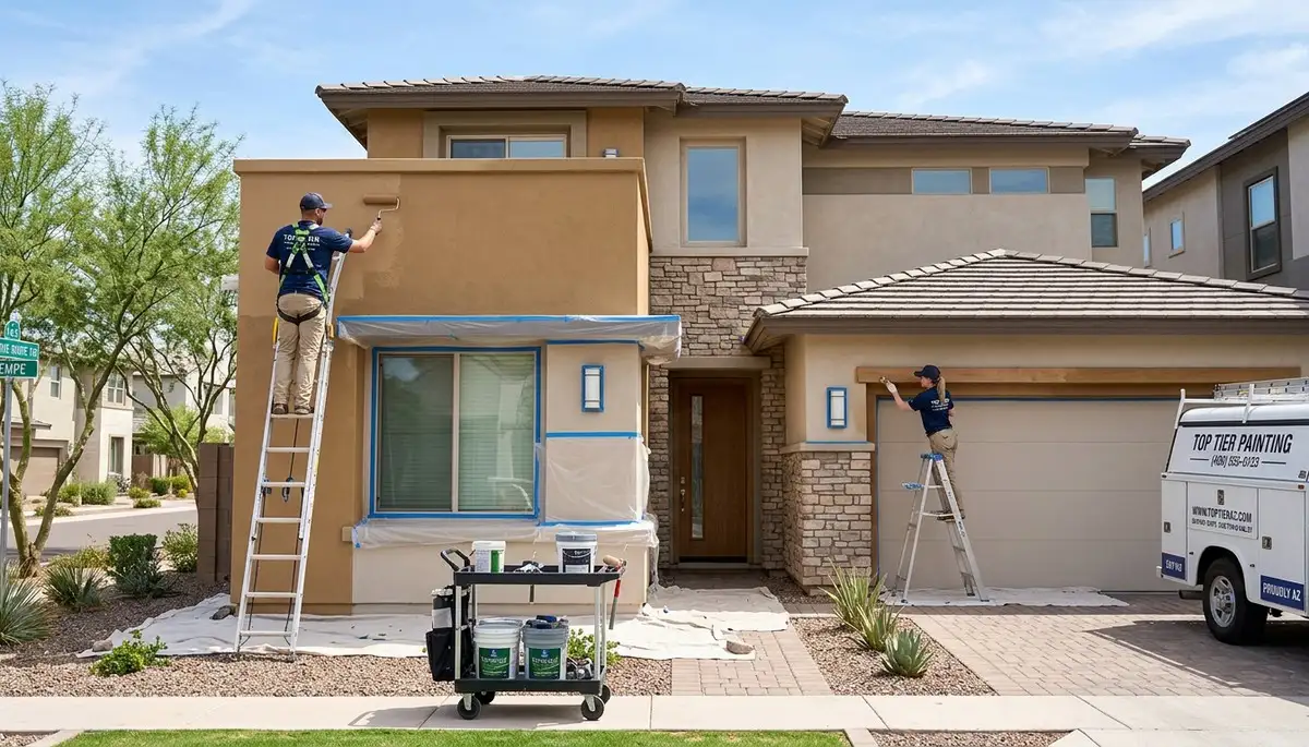Professional house painters in Phoenix AZ providing expert exterior home painting services