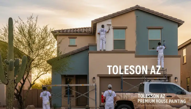 Professional house painters in Phoenix AZ providing expert residential exterior painting services