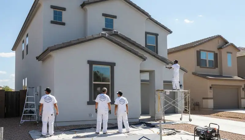 Professional house painters in Phoenix AZ providing expert residential exterior painting services