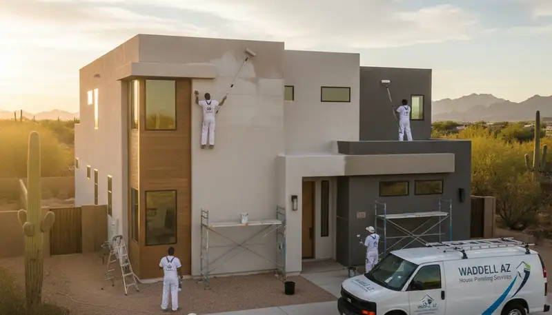 Phoenix, AZ house painters providing professional exterior and interior painting services