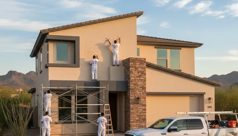 House painters serving Phoenix, AZ with professional exterior and interior painting services