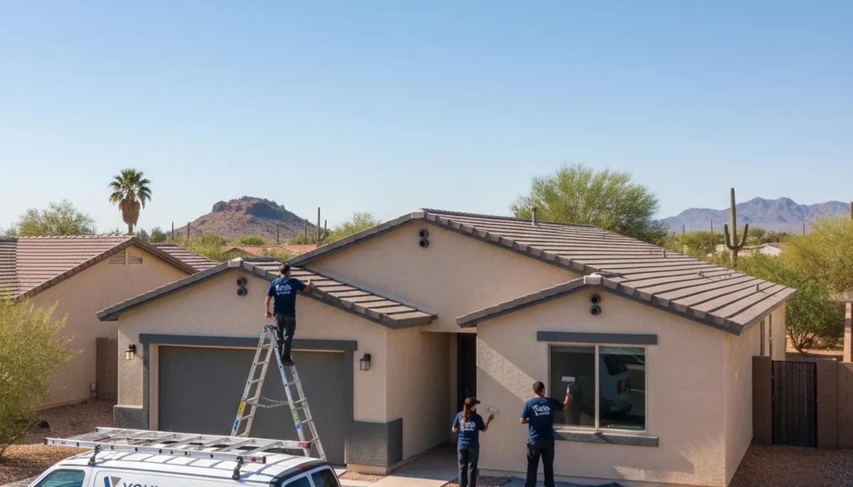 Professional house painting service in Phoenix, AZ for residential exterior and interior homes