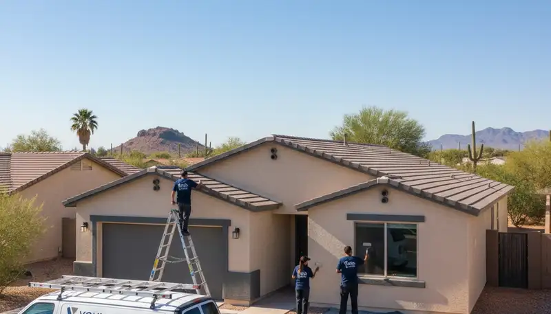Professional house painting service in Phoenix, AZ for residential exterior and interior homes