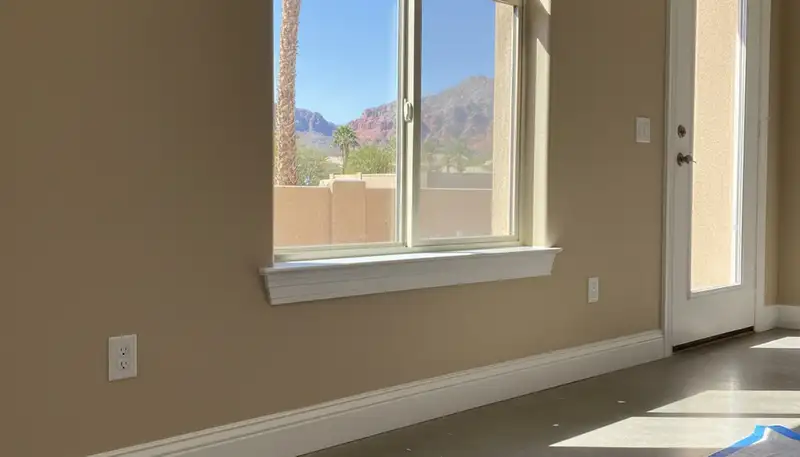 Professional interior trim painting with crisp edges and detail in a Phoenix, AZ home