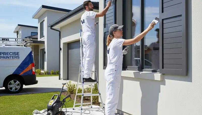 Professional shutter painting and refinishing by expert house painters in Phoenix, AZ